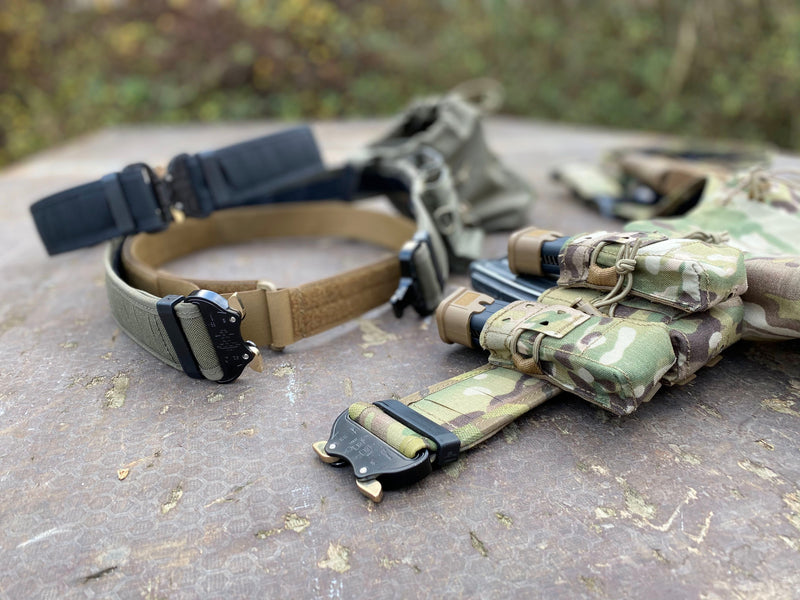 Quantum - Duty & Gunfighter Belt -Ranger Green - Cobra Buckle Metal