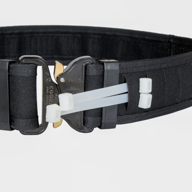 Quantum - Duty & Gunfighter Belt - Black - Cobra Buckle Metal