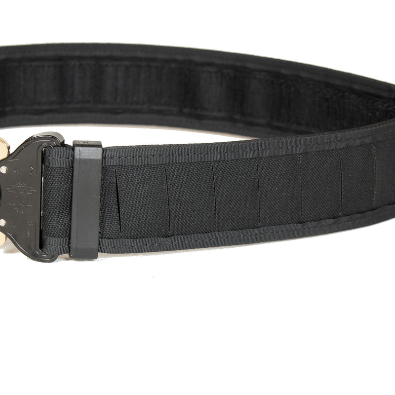 Quantum - Duty & Gunfighter Belt - Black - ITW Polymer 3-point safety buckle